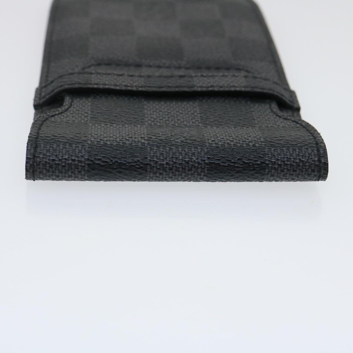 LOUIS VUITTON Damier Graphite Cell Phone Case N63109 LV Auth ki1893