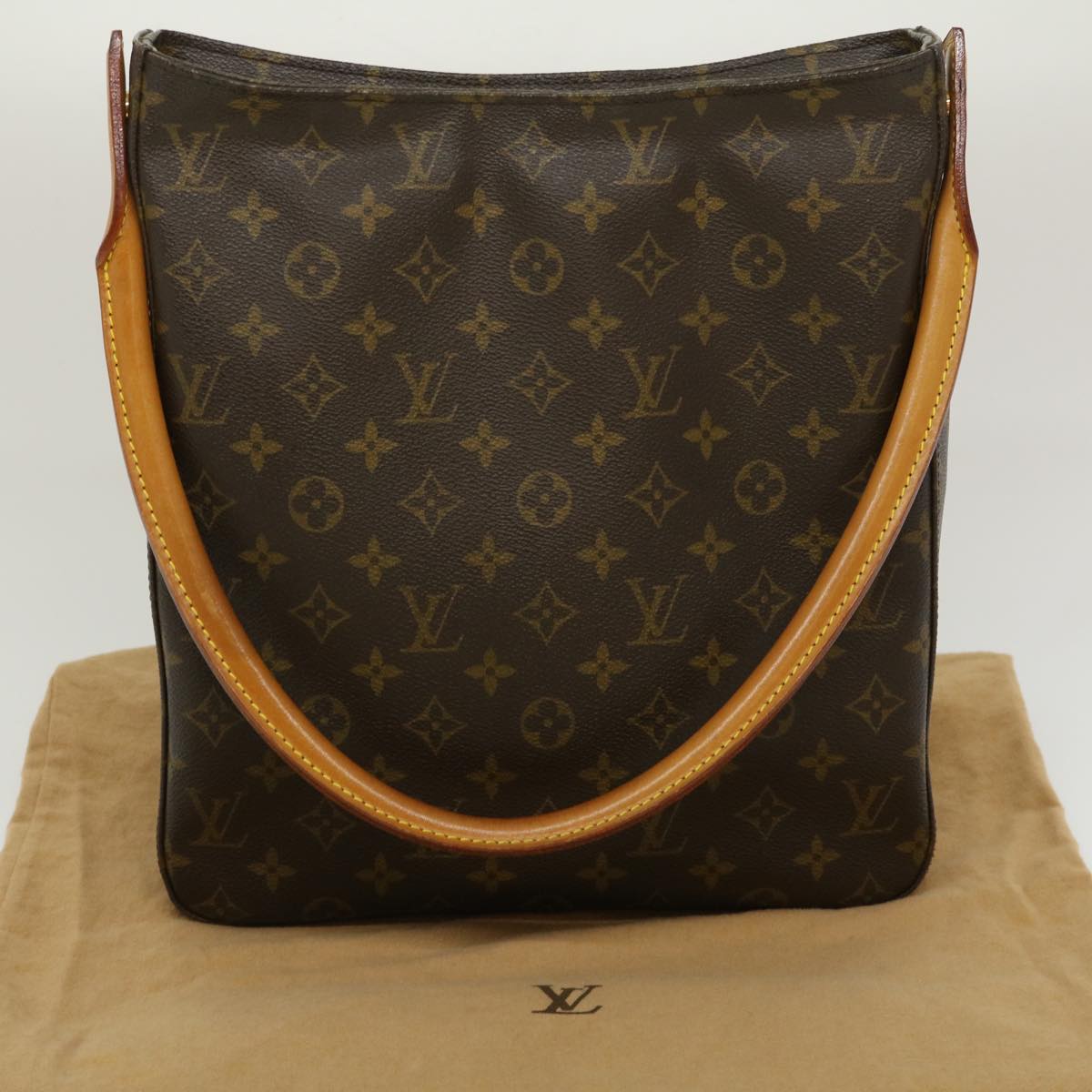 LOUIS VUITTON Monogram Looping GM Shoulder Bag M51145 LV Auth ki1961