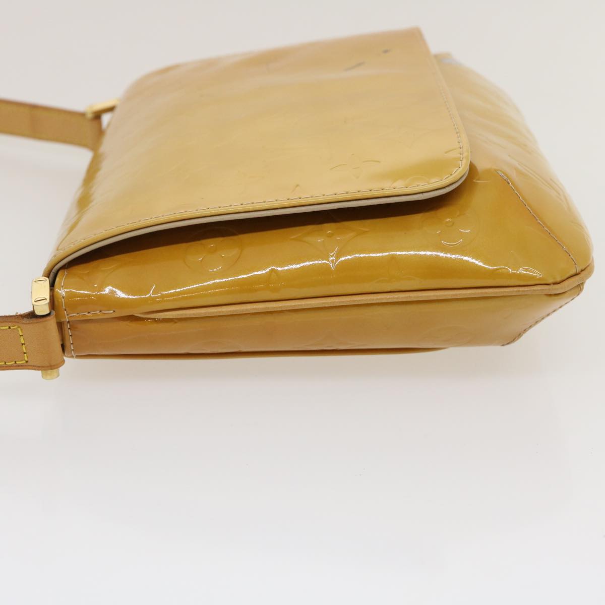LOUIS VUITTON Vernis Thompson Street Shoulder Bag Beige M91301 LV Auth ki1964