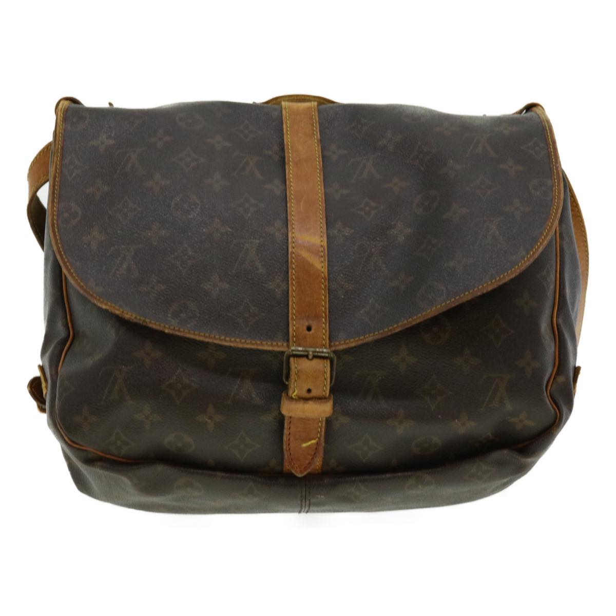 LOUIS VUITTON Monogram Saumur 35 Shoulder Bag M42254 LV Auth ki2012 - 0