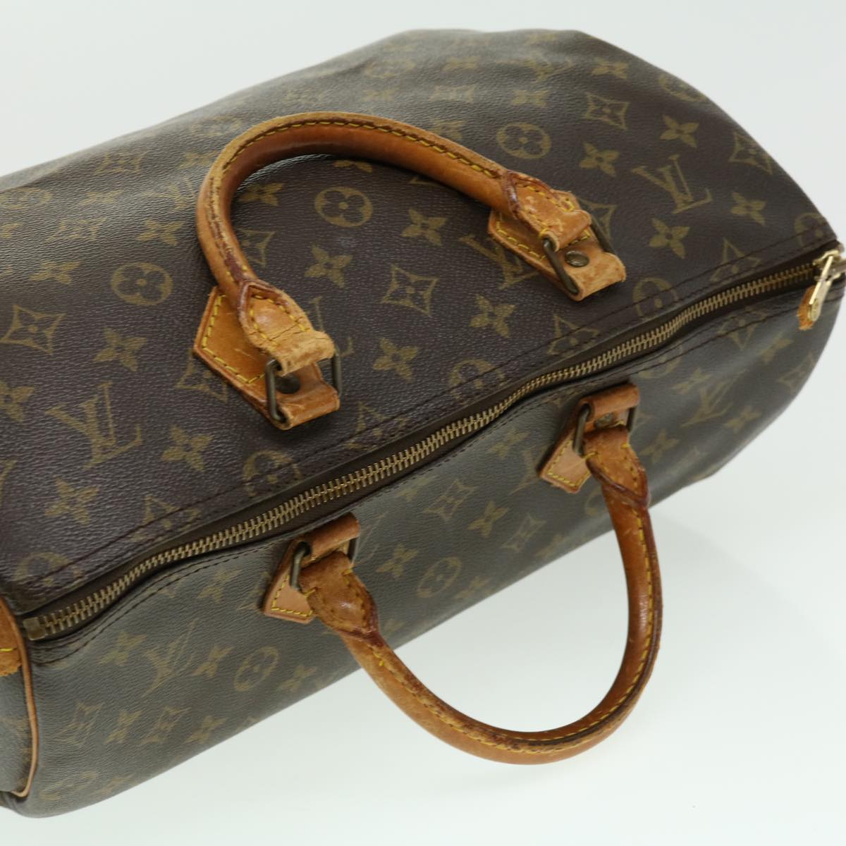 LOUIS VUITTON Monogram Speedy 35 Hand Bag M41524 LV Auth ki2014