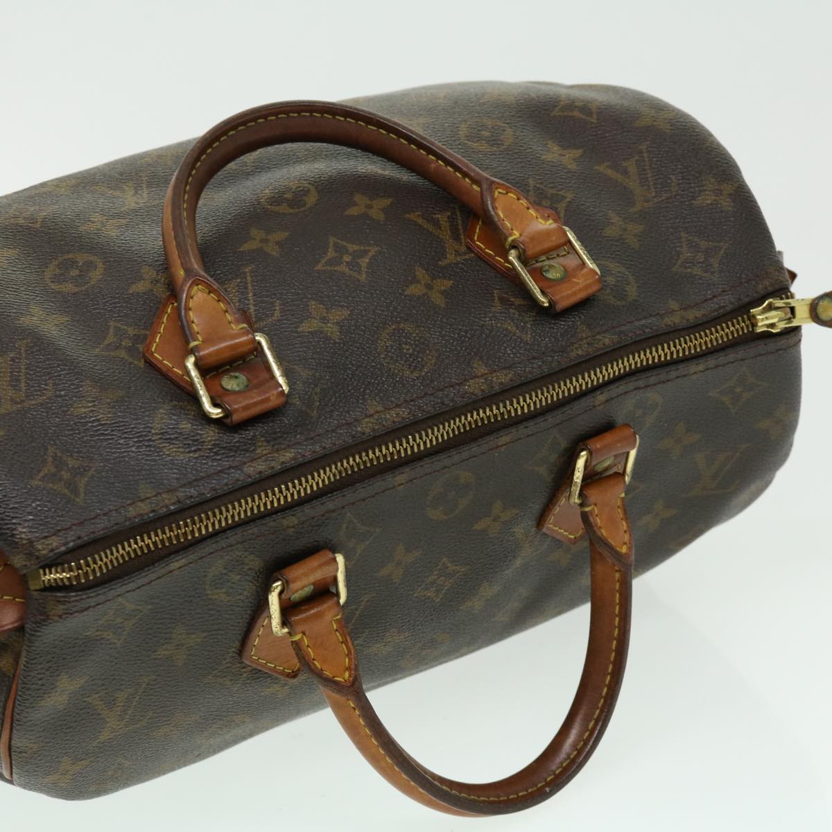 LOUIS VUITTON Monogram Speedy 30 Hand Bag M41526 LV Auth ki2015