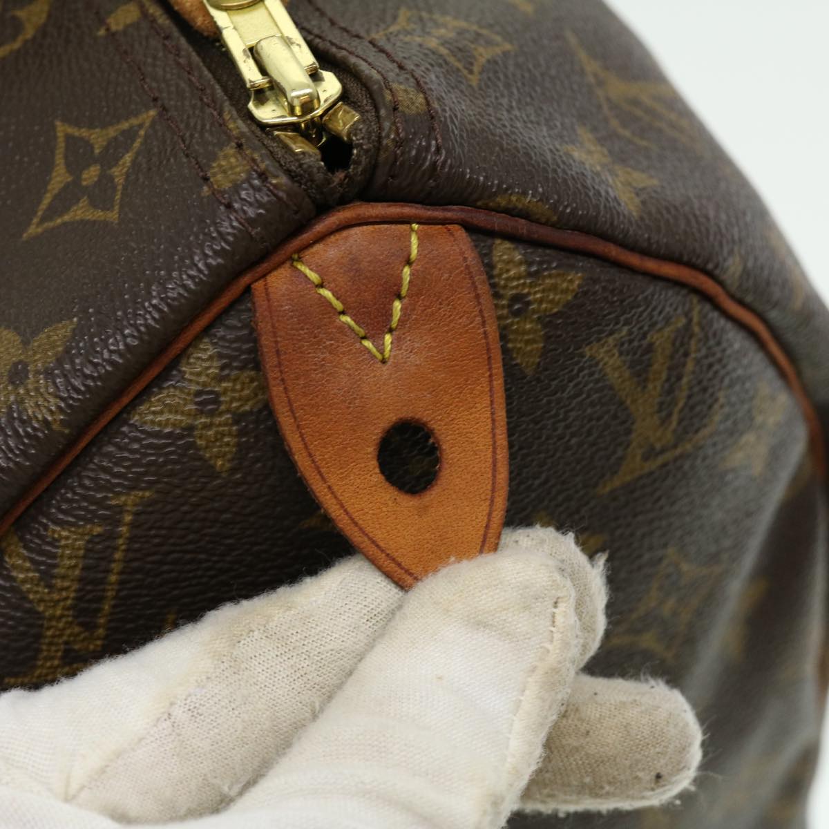 LOUIS VUITTON Monogram Speedy 30 Hand Bag M41526 LV Auth ki2023