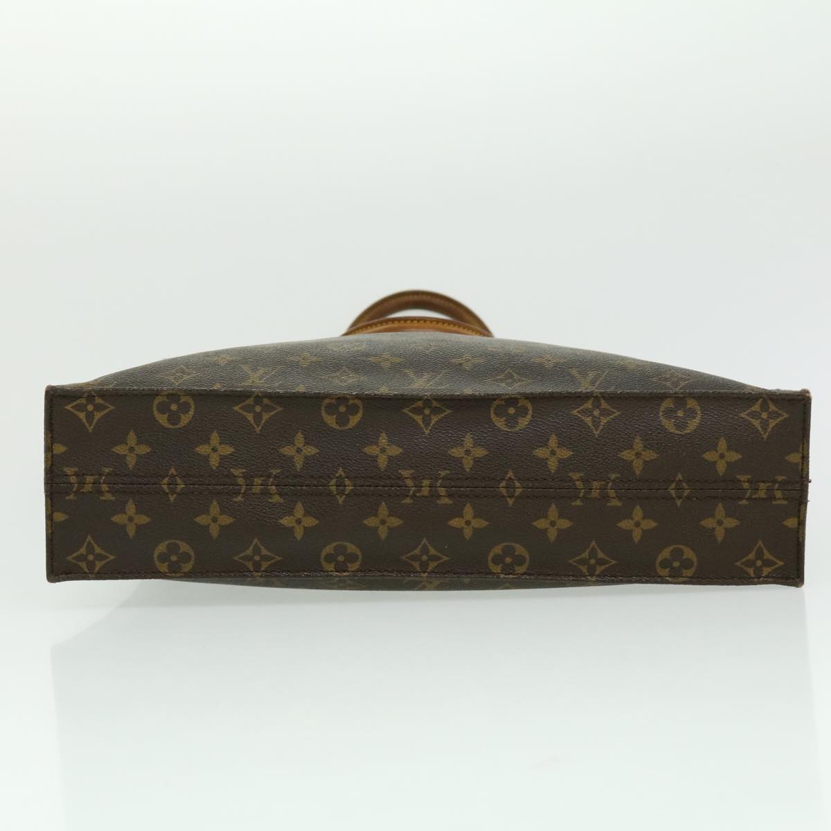 LOUIS VUITTON Monogram Sac Plat Hand Bag M51140 LV Auth ki2038