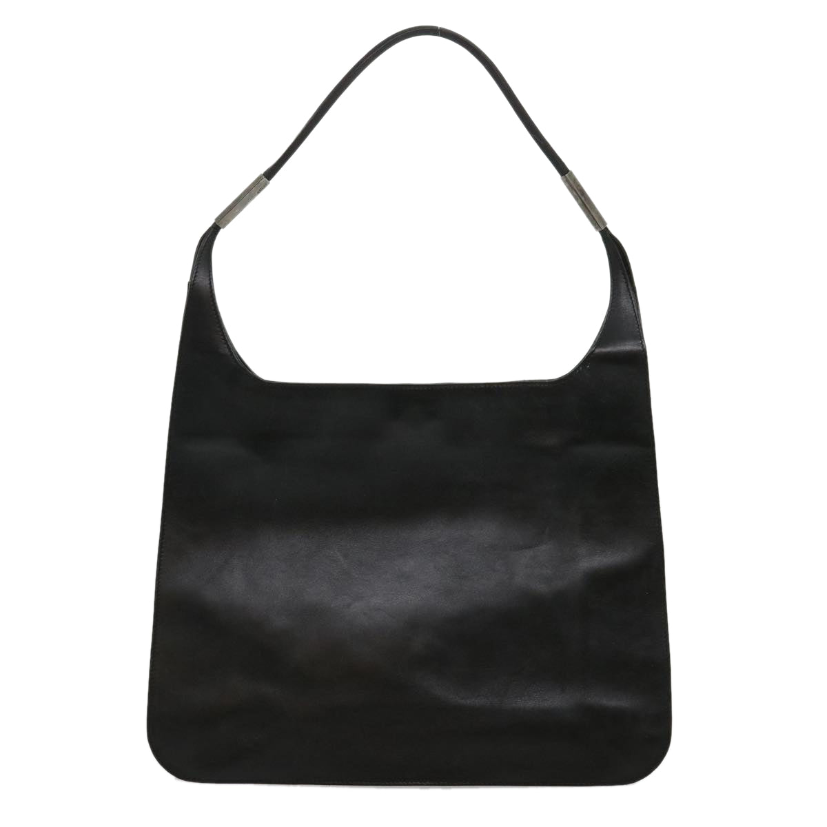 GUCCI Shoulder Bag Leather Black Auth ki2071 - 0