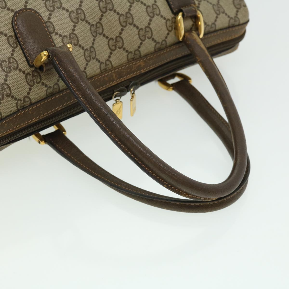 GUCCI GG Canvas Hand Bag 2way Beige 002.122.0033 Auth ki2104