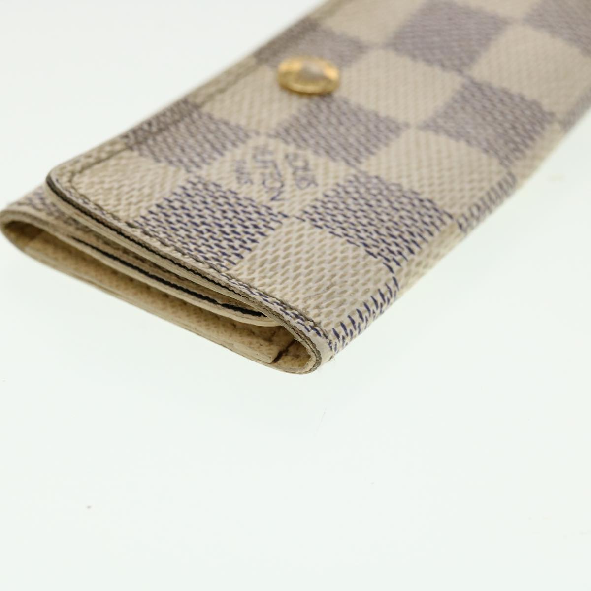 LOUIS VUITTON Damier Azur Multicles 4 Key Case N60020 LV Auth ki2117