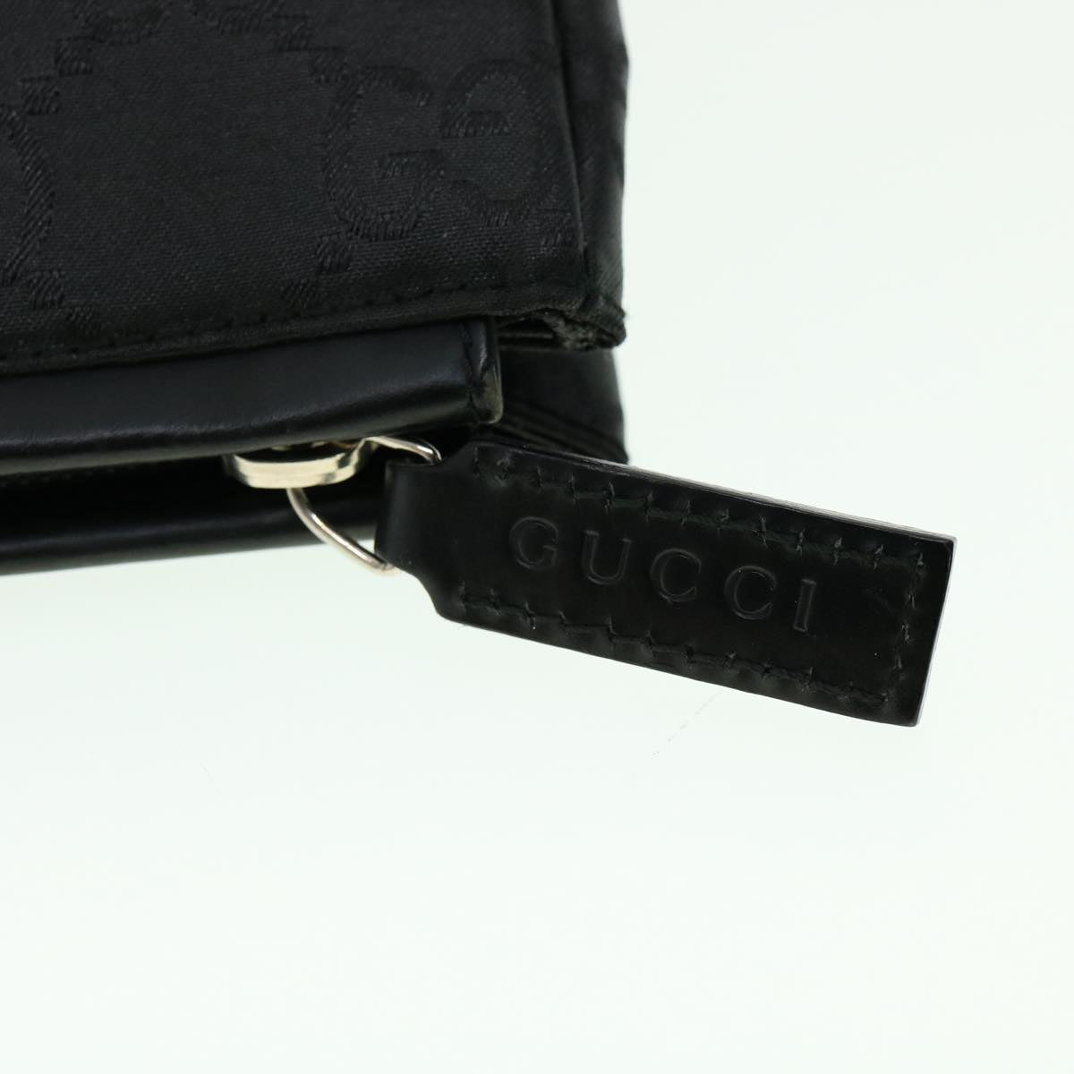 GUCCI GG Canvas Clutch Bag Black Auth ki2143