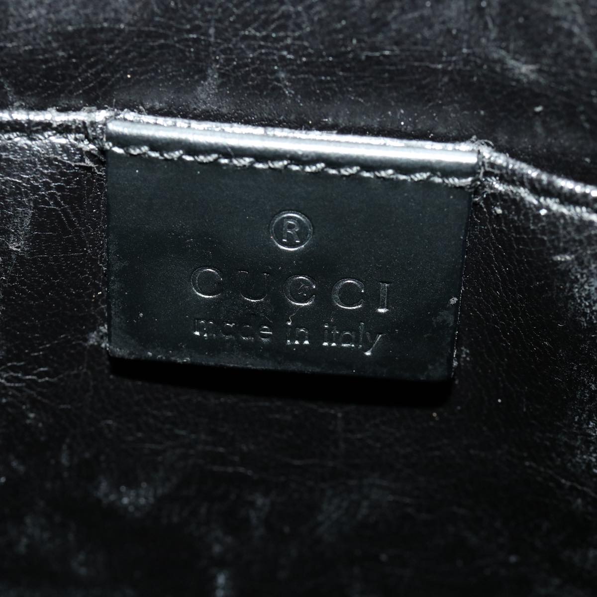 GUCCI GG Canvas Clutch Bag Black Auth ki2143