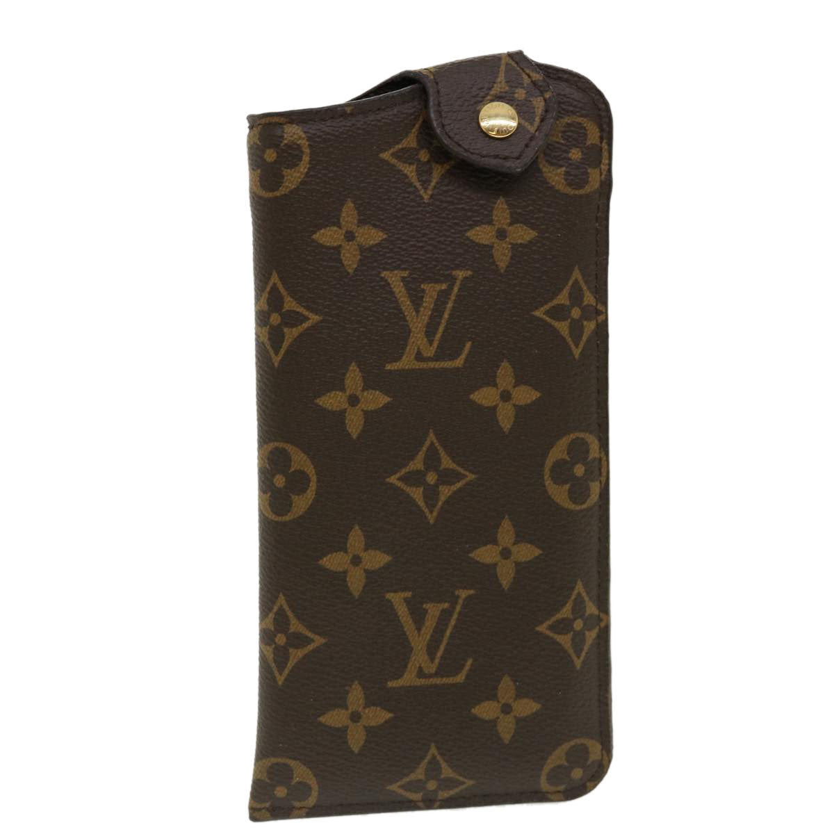 LOUIS VUITTON Monogram Etui A Lunettes MM Glasses Case M66544 LV Auth ki2225