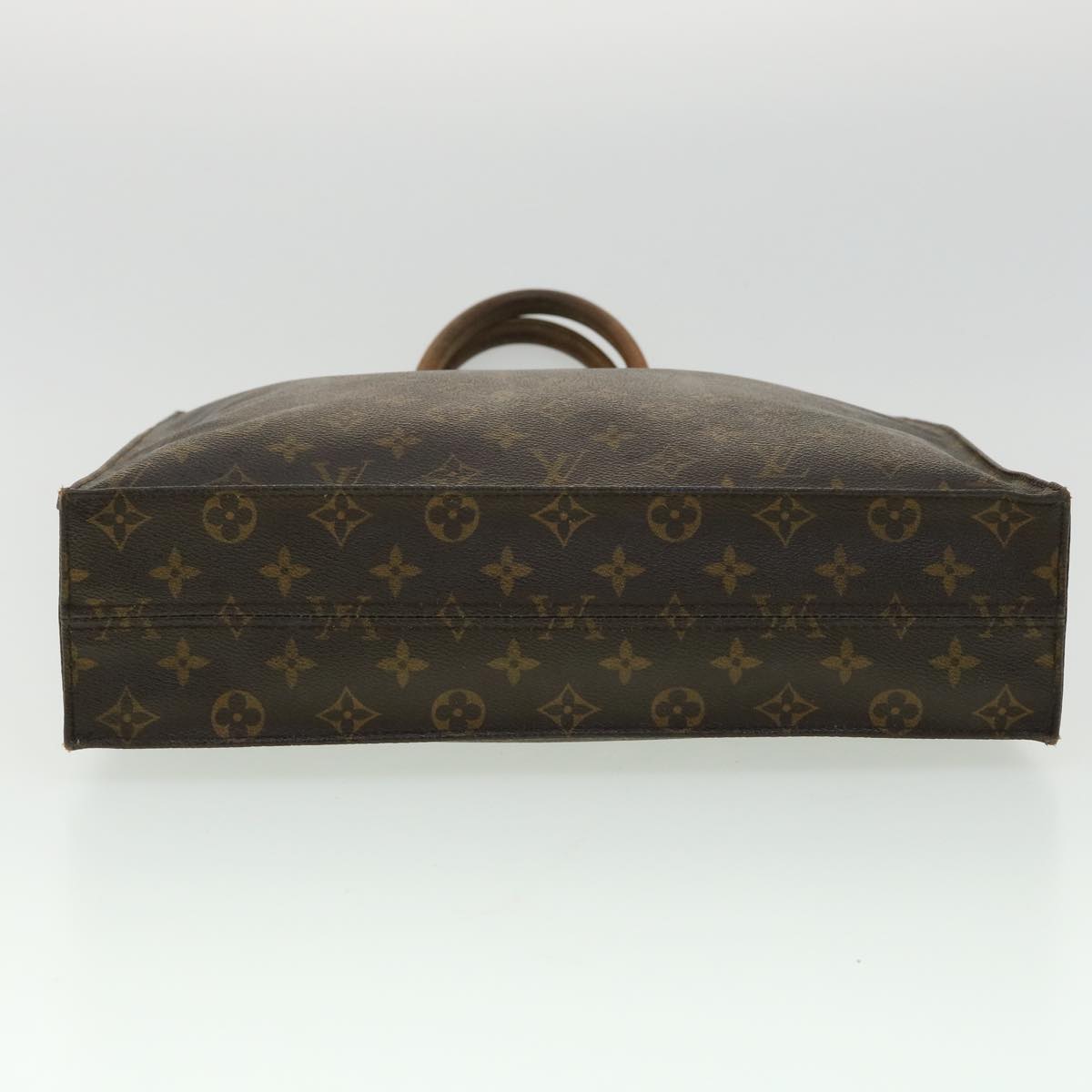 LOUIS VUITTON Monogram Sac Plat Hand Bag M51140 LV Auth ki2255