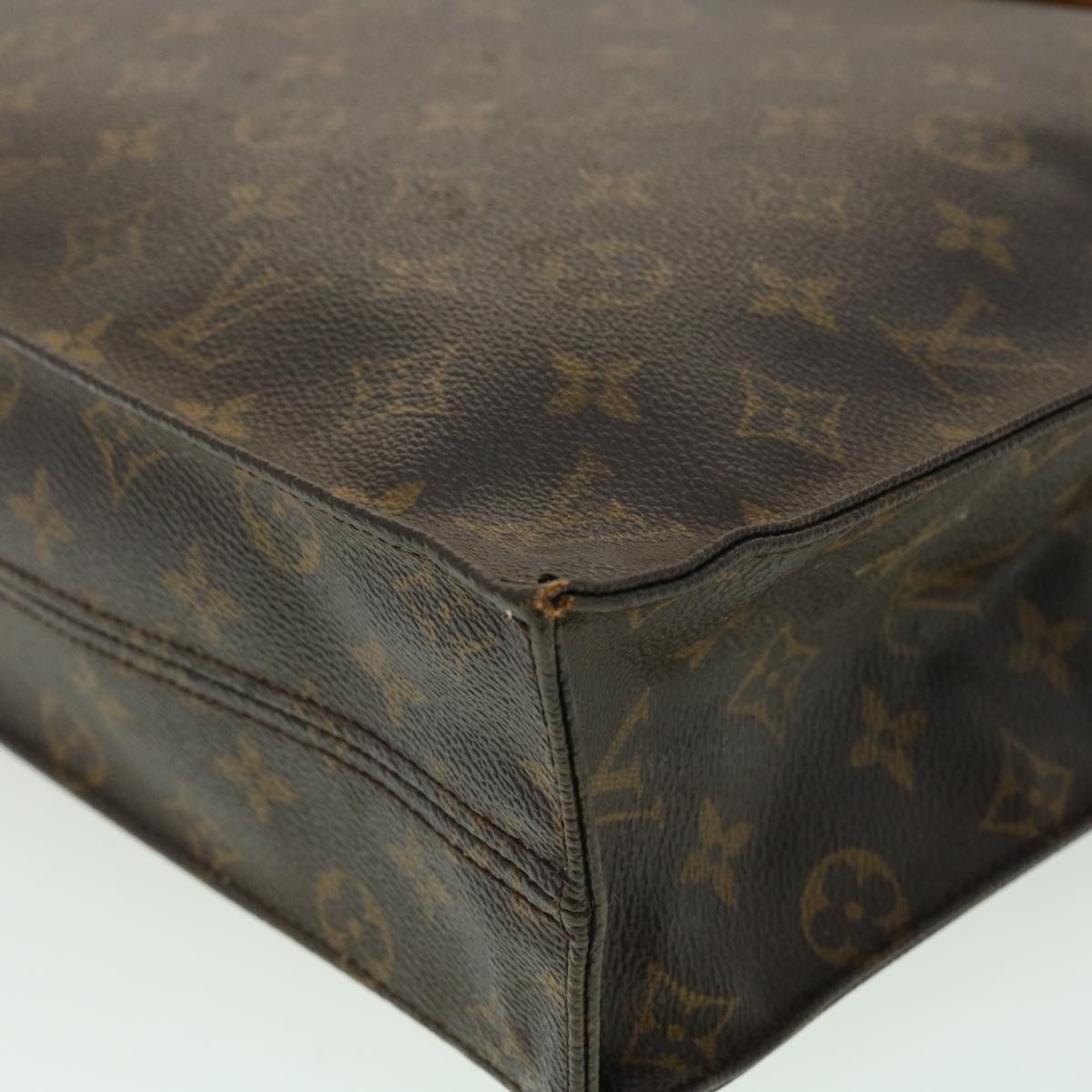 LOUIS VUITTON Monogram Sac Plat Hand Bag M51140 LV Auth ki2255