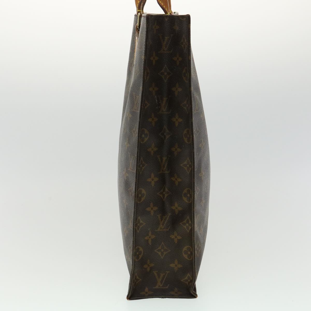 LOUIS VUITTON Monogram Sac Plat Hand Bag M51140 LV Auth ki2255