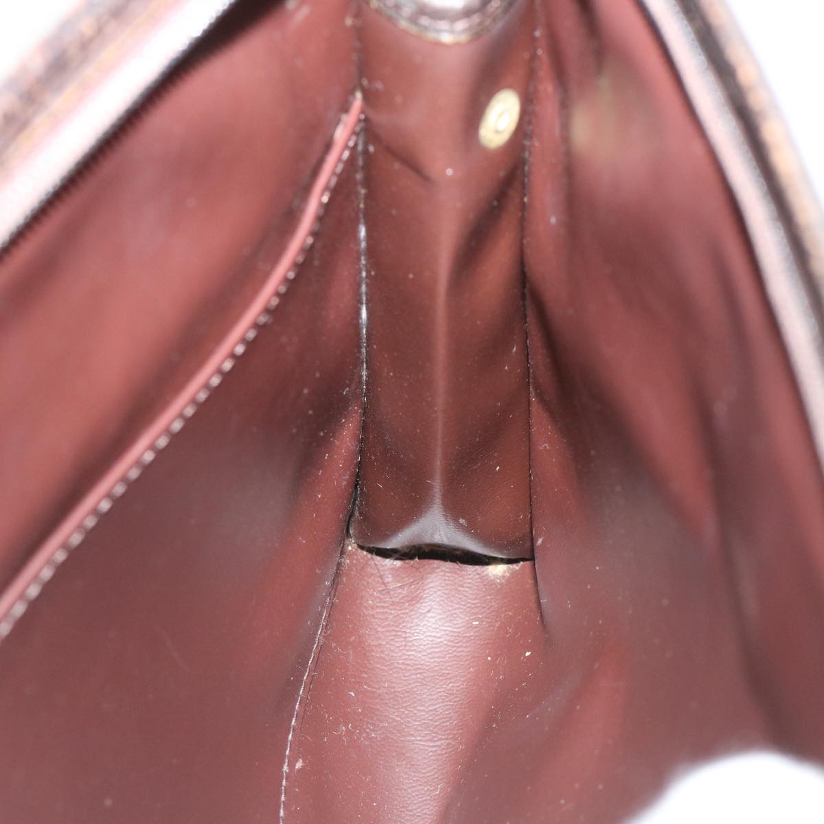 Burberrys Nova Check Clutch Bag Canvas Leather Beige Auth ki2262