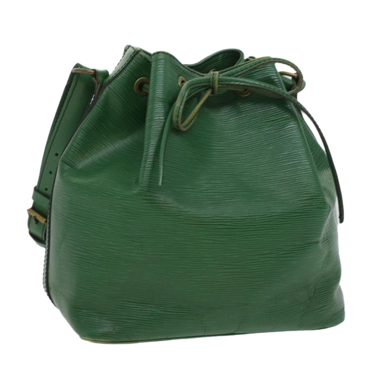 LOUIS VUITTON Epi Petit Noe Shoulder Bag Green M44104 LV Auth ki2264