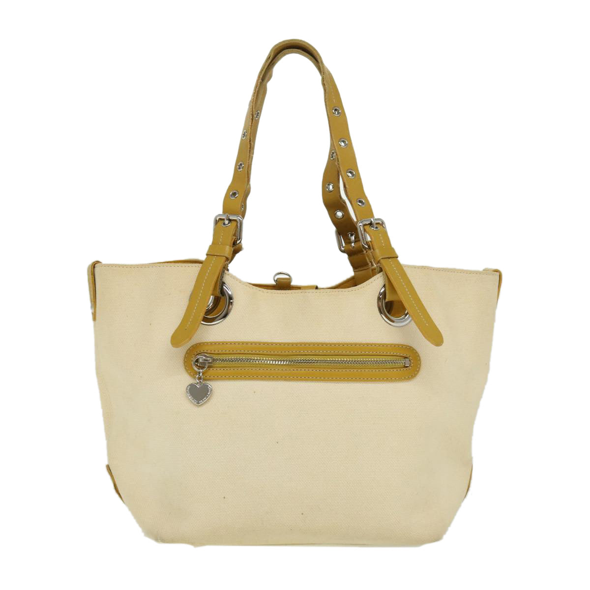 BURBERRY Tote Bag Canvas Beige Auth ki2355 - 0