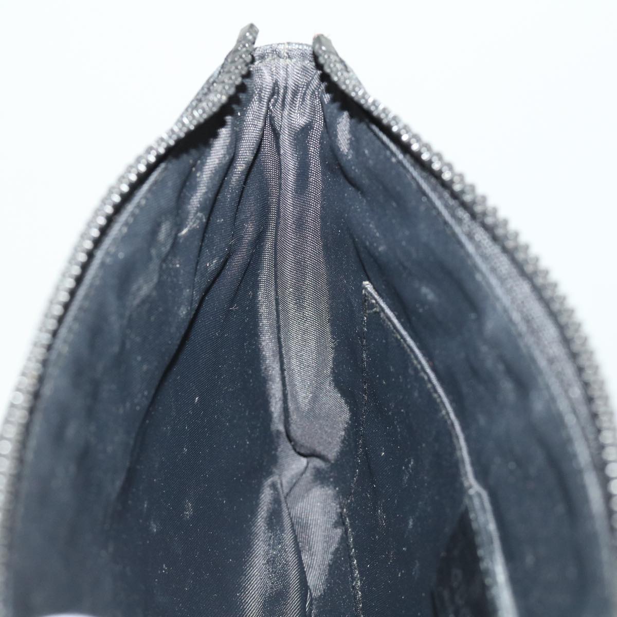 GUCCI GG Canvas Waist Bag PVC Leather Black Auth ki2372