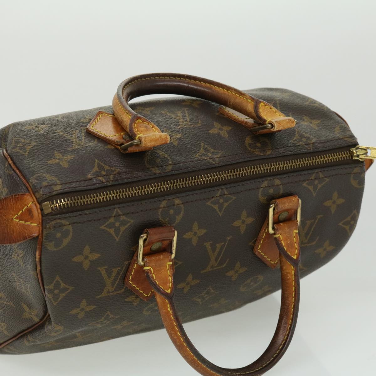 LOUIS VUITTON Monogram Speedy 25 Hand Bag M41528 LV Auth ki2389