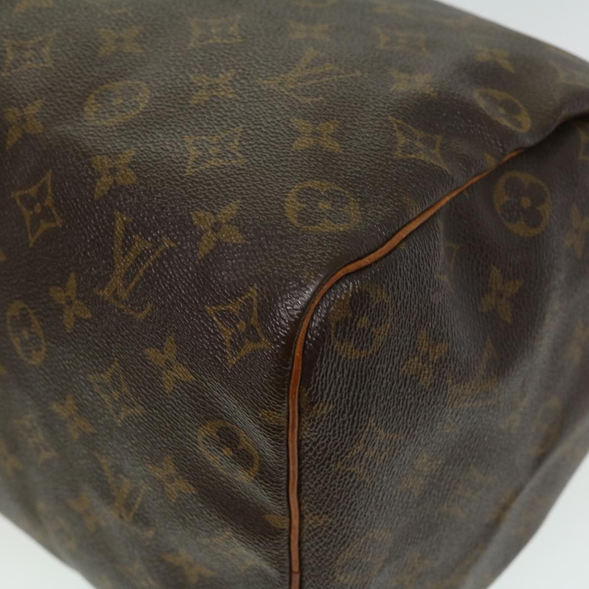 LOUIS VUITTON Monogram Speedy 35 Hand Bag M41524 LV Auth ki2399