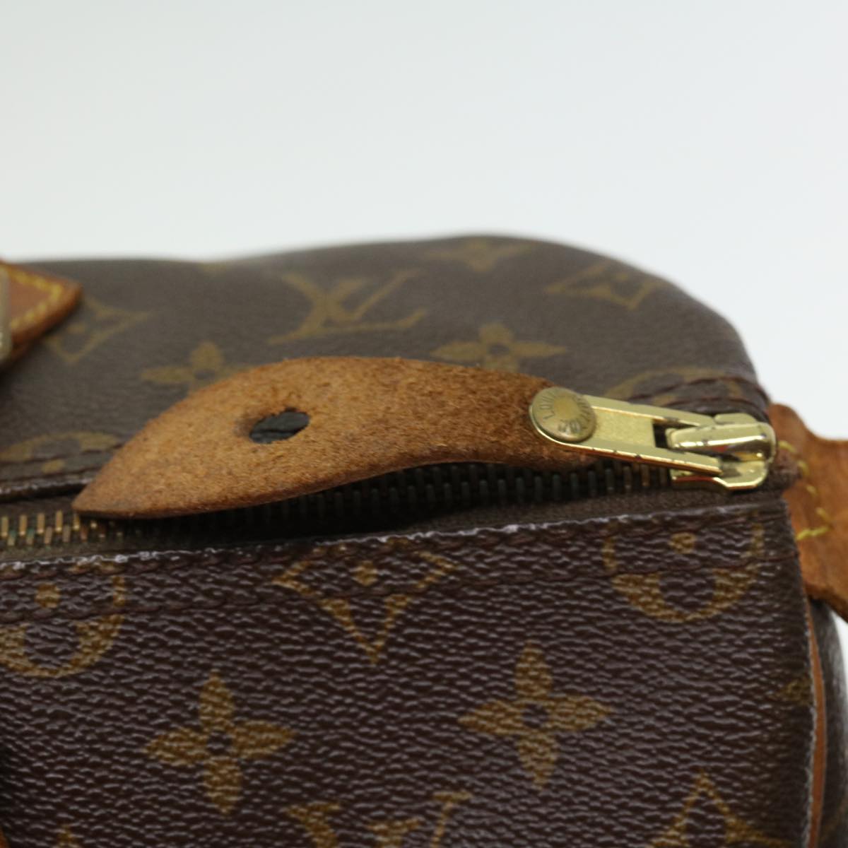 LOUIS VUITTON Monogram Speedy 35 Hand Bag M41524 LV Auth ki2399