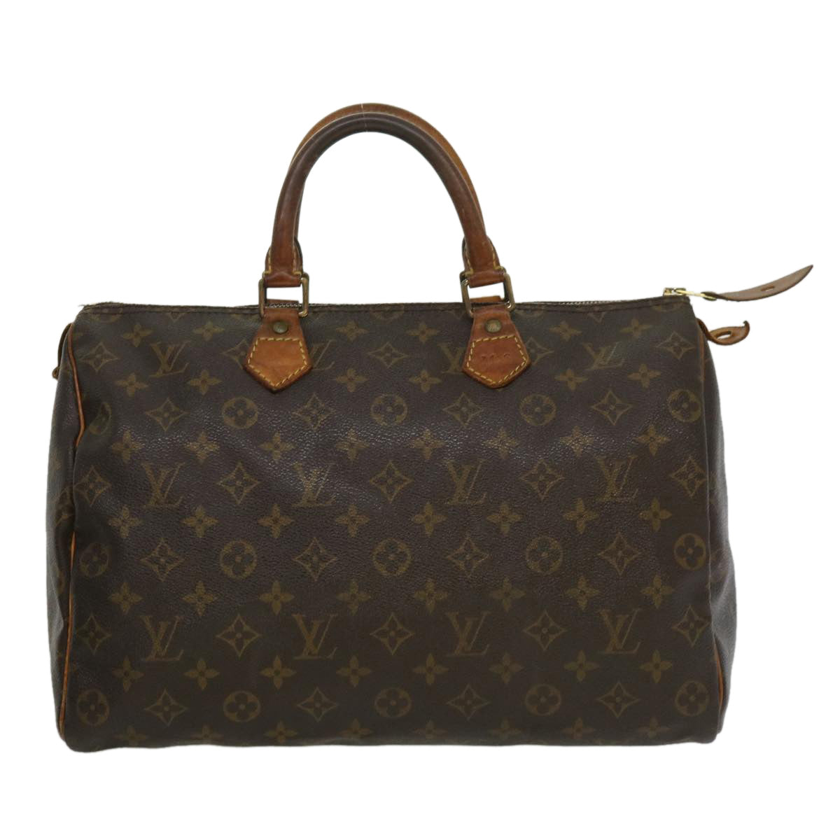 LOUIS VUITTON Monogram Speedy 35 Hand Bag M41524 LV Auth ki2399