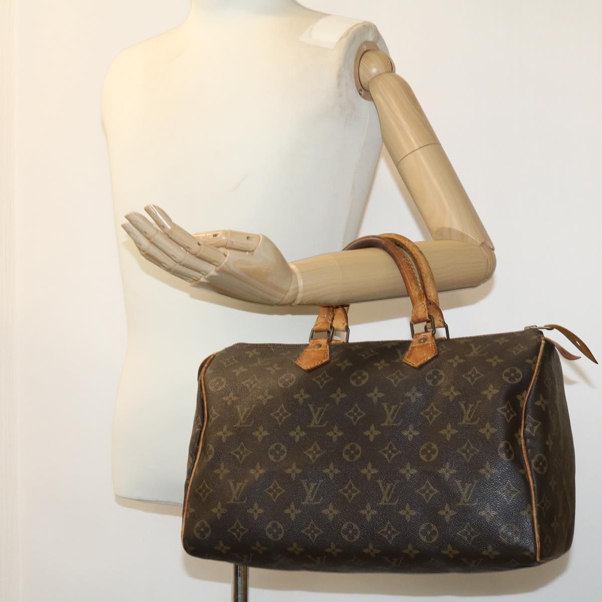 LOUIS VUITTON Monogram Speedy 40 Hand Bag M41522 LV Auth ki2422