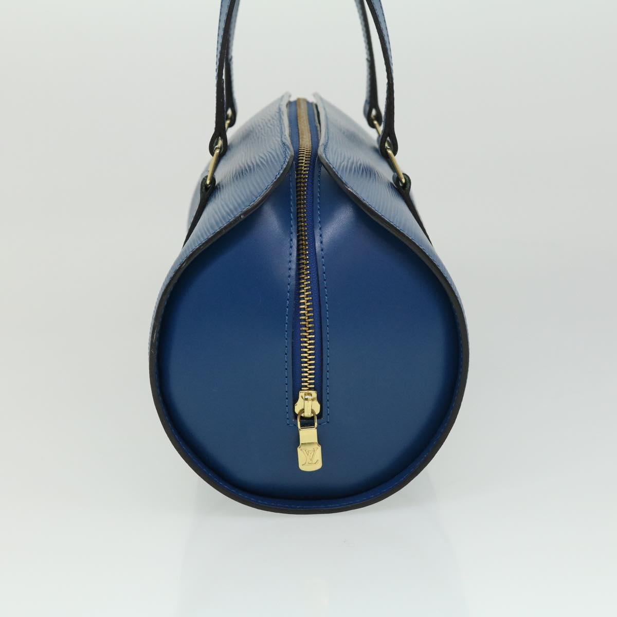 LOUIS VUITTON Epi Soufflot Hand Bag Blue M52225 LV Auth ki2434