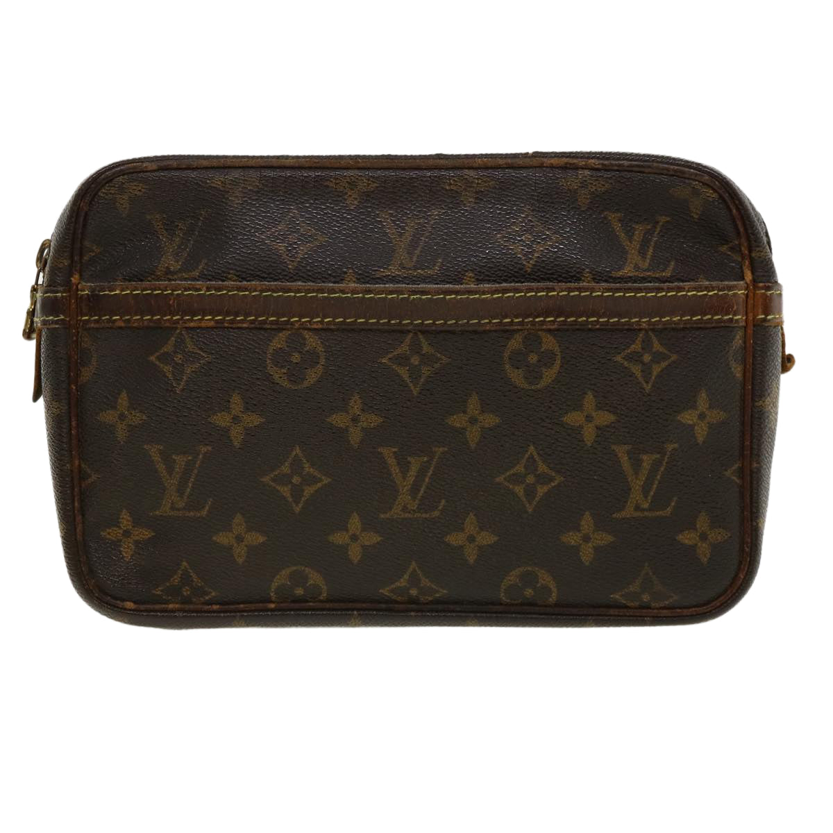 LOUIS VUITTON Monogram Compiegne 23 Clutch Bag M51847 LV Auth ki2530