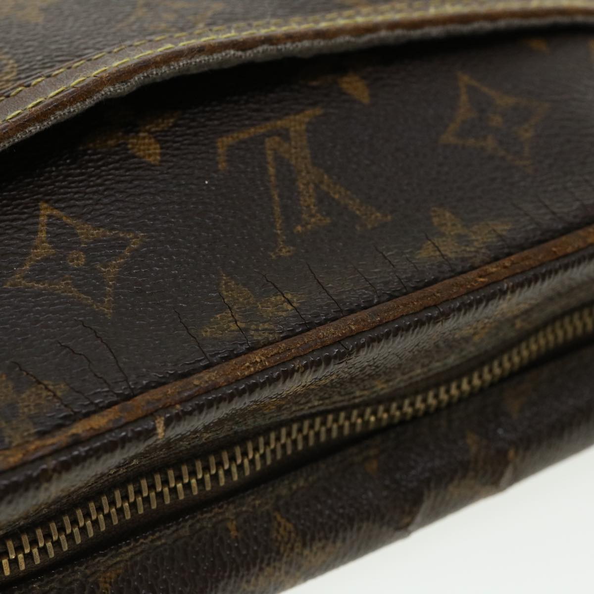 LOUIS VUITTON Monogram Compiegne 23 Clutch Bag M51847 LV Auth ki2530