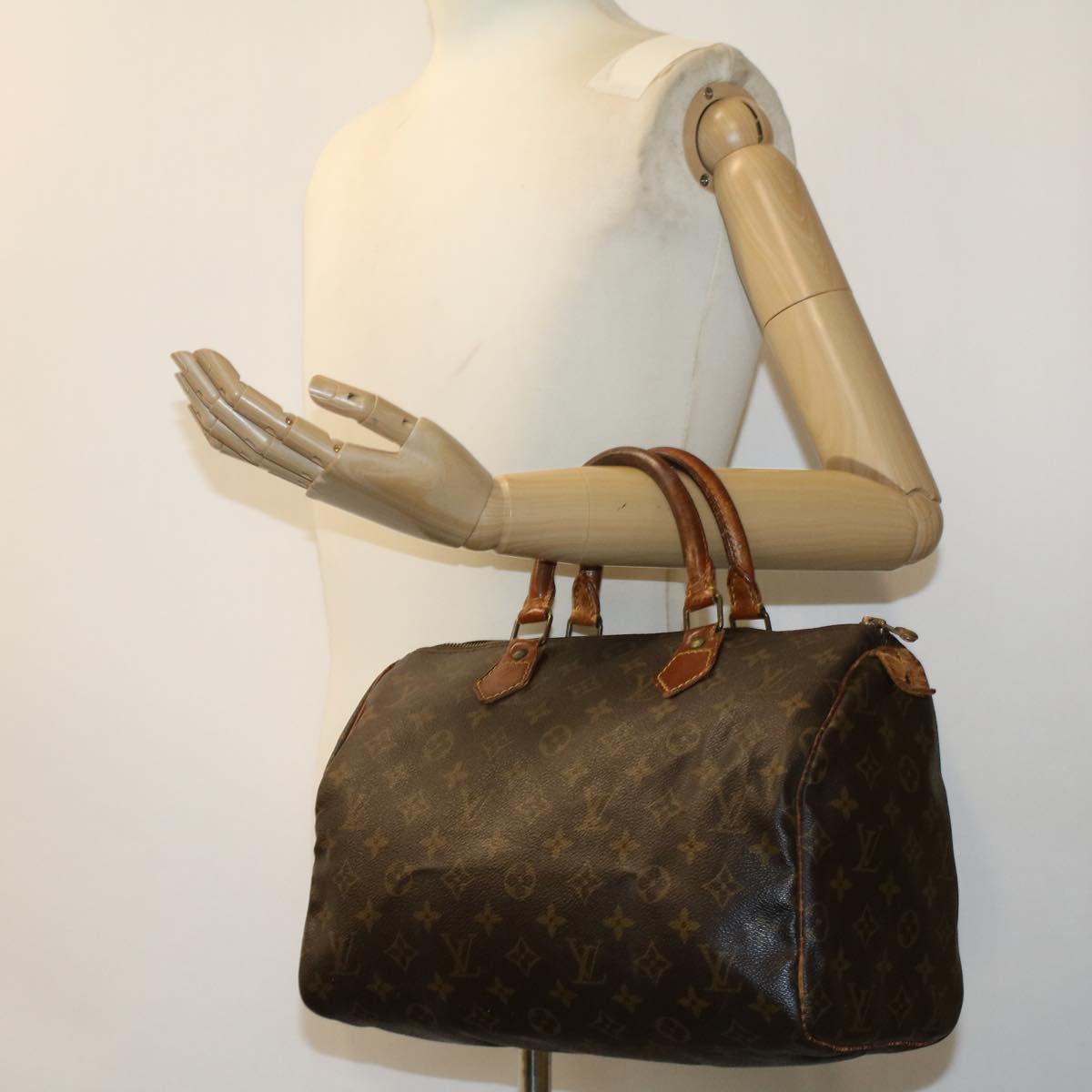 LOUIS VUITTON Monogram Speedy 30 Hand Bag M41526 LV Auth ki2532