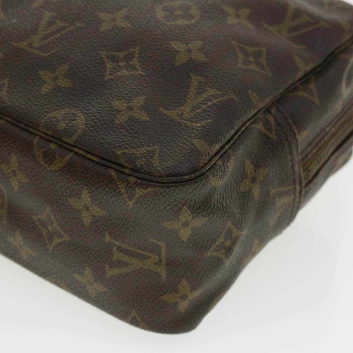 LOUIS VUITTON Monogram Trousse Toilette 28 Clutch Bag M47522 LV Auth ki2557