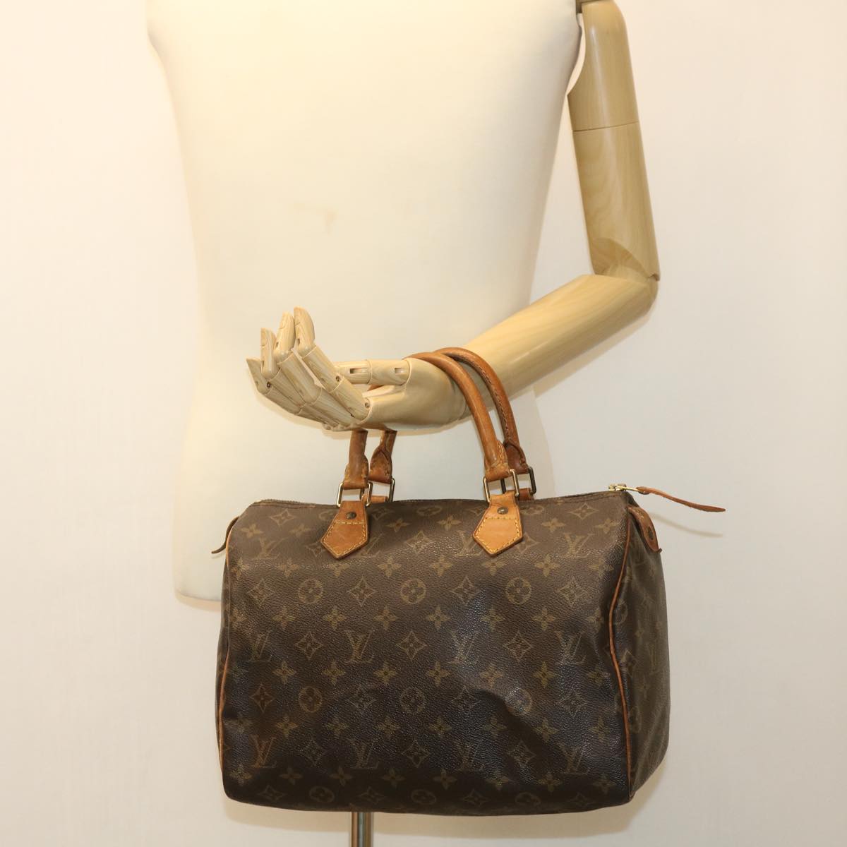 LOUIS VUITTON Monogram Speedy 30 Hand Bag M41526 LV Auth ki2589