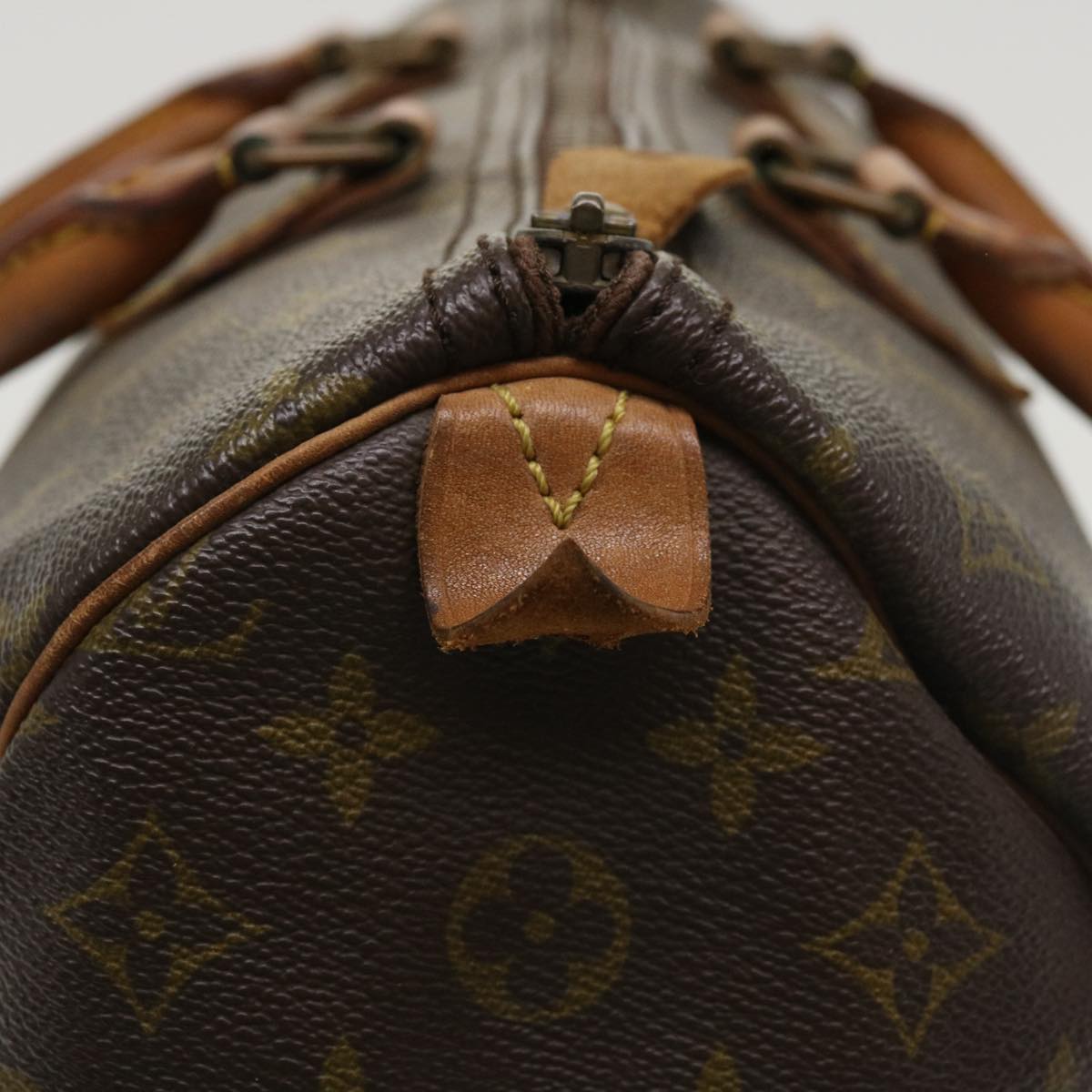 LOUIS VUITTON Monogram Speedy 35 Hand Bag M41524 LV Auth ki2606