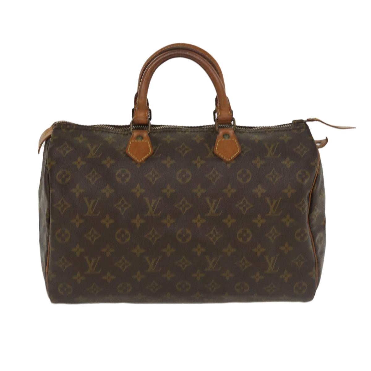 LOUIS VUITTON Monogram Speedy 35 Hand Bag M41524 LV Auth ki2606