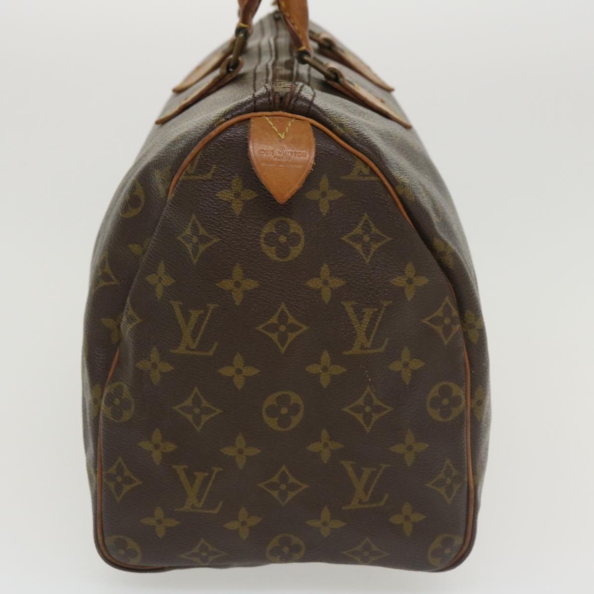 LOUIS VUITTON Monogram Speedy 35 Hand Bag M41524 LV Auth ki2606