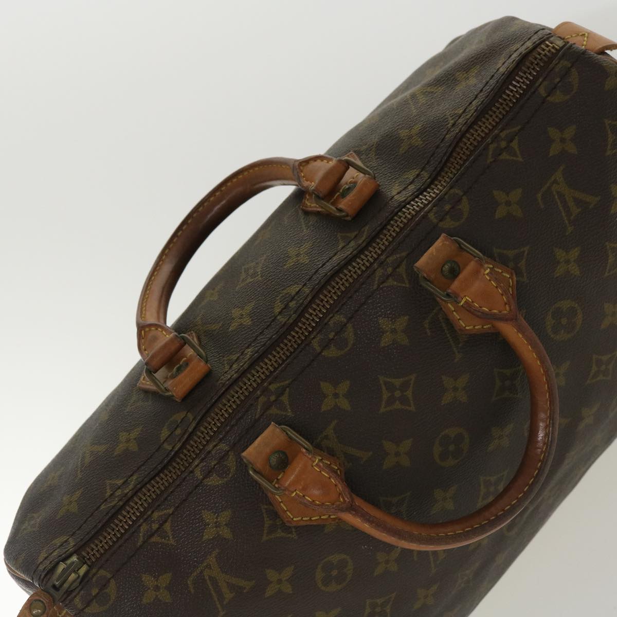 LOUIS VUITTON Monogram Speedy 35 Hand Bag M41524 LV Auth ki2606