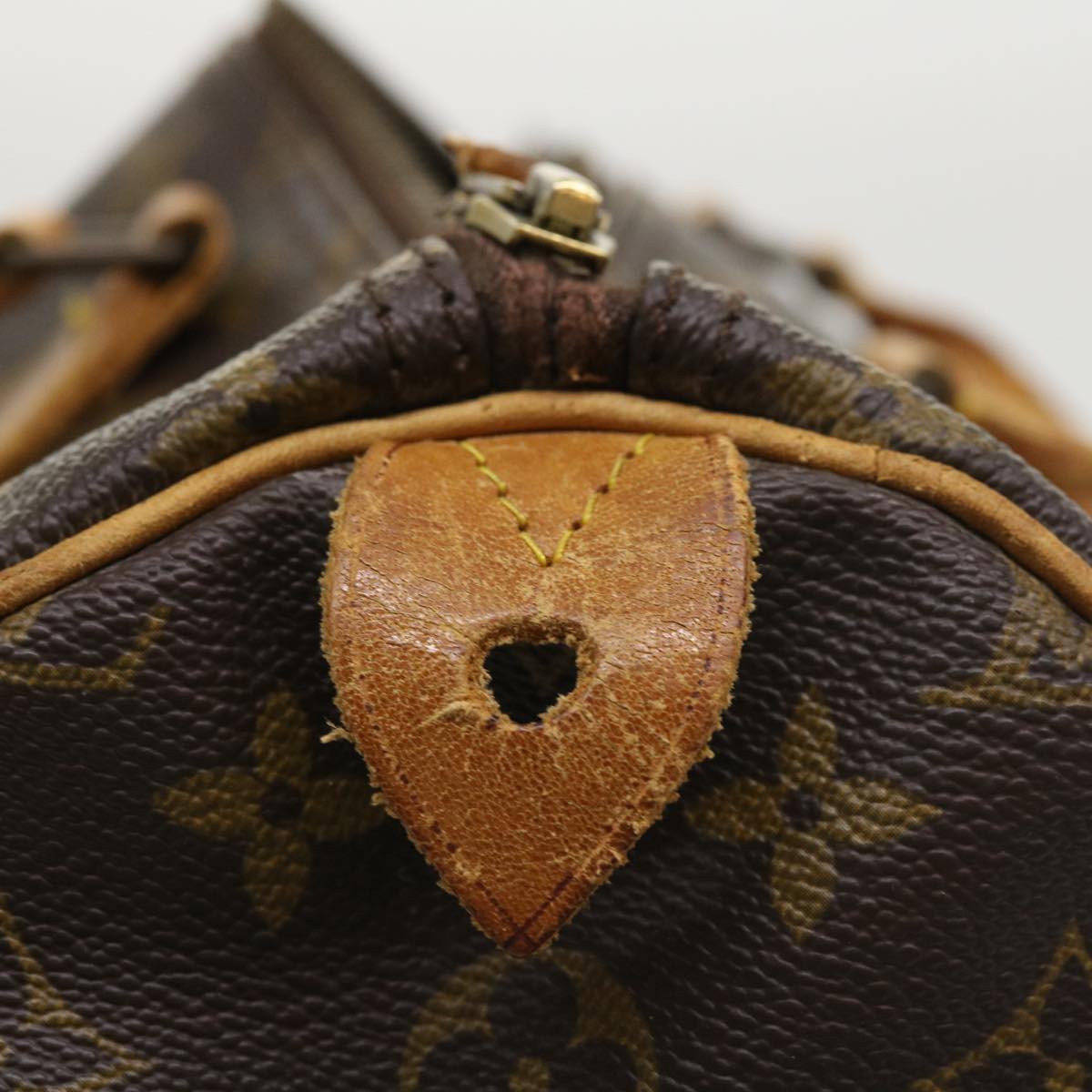 LOUIS VUITTON Monogram Speedy 35 Hand Bag M41524 LV Auth ki2608