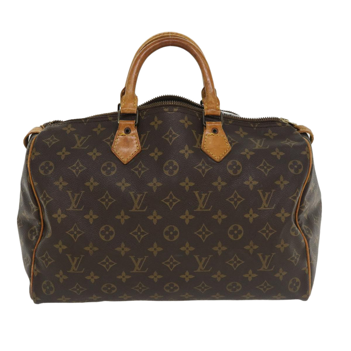 LOUIS VUITTON Monogram Speedy 35 Hand Bag M41524 LV Auth ki2608