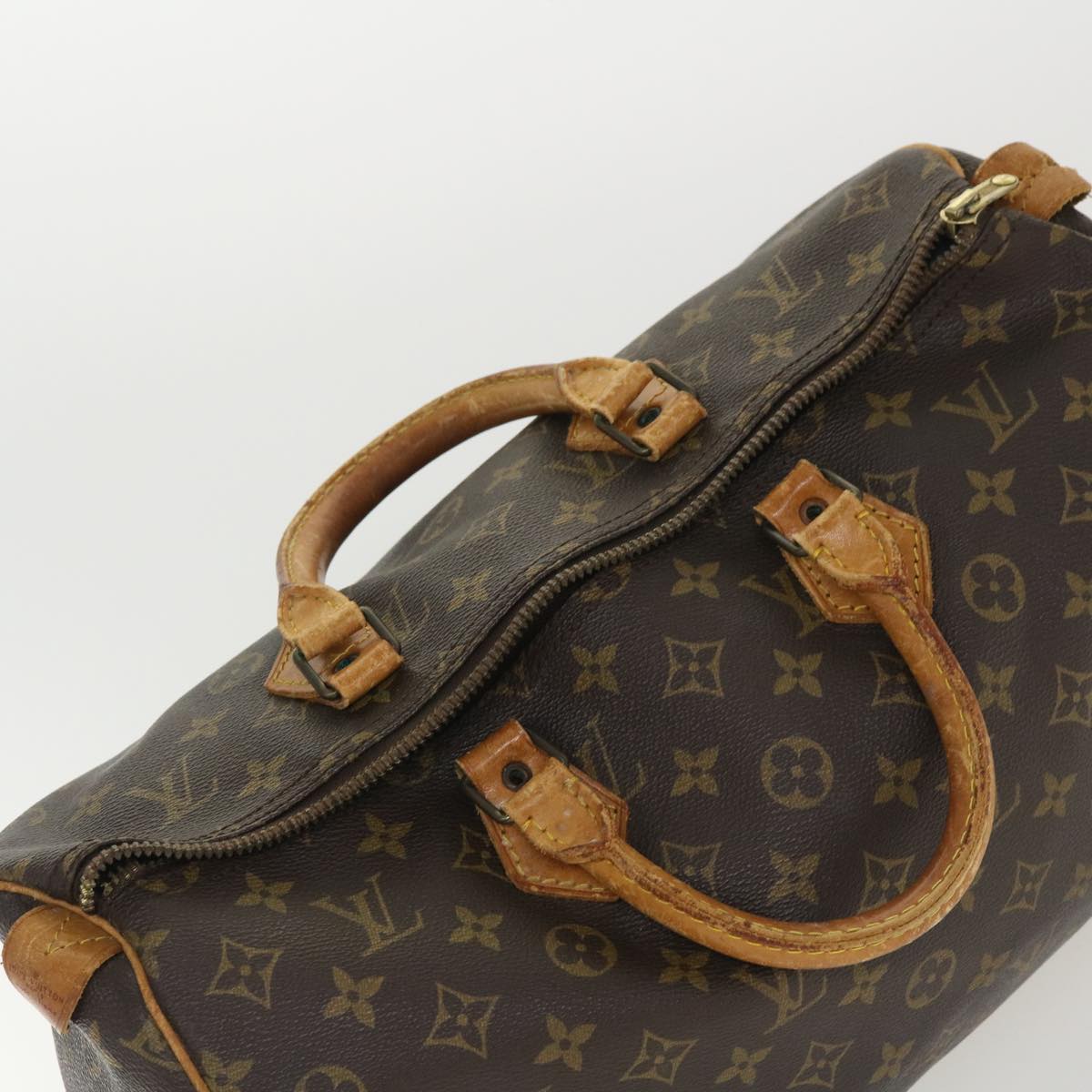 LOUIS VUITTON Monogram Speedy 35 Hand Bag M41524 LV Auth ki2608