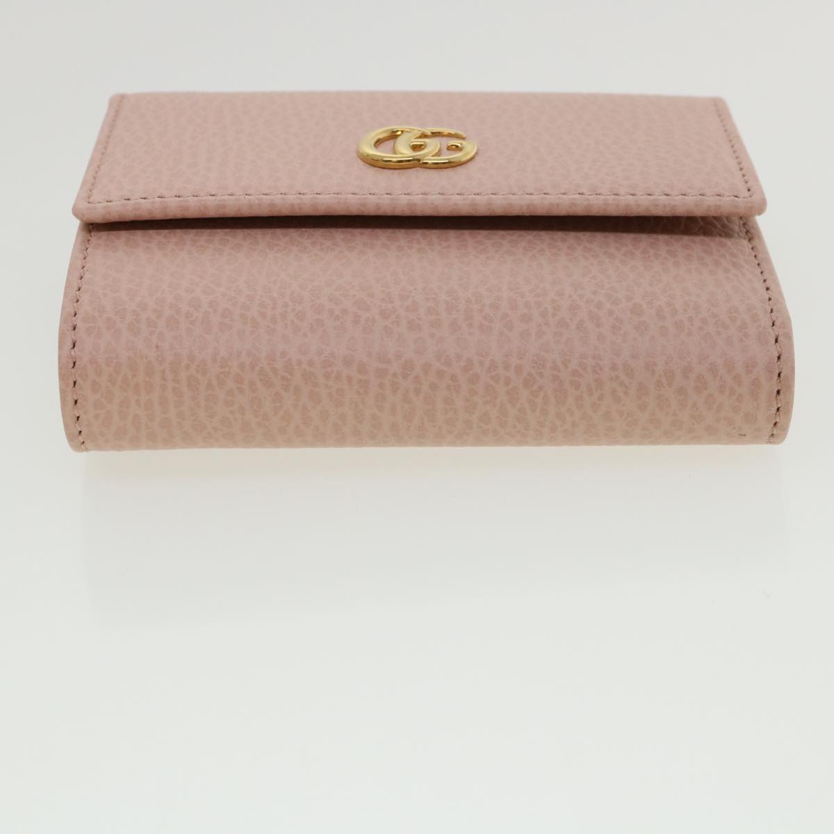 GUCCI GG Marmont Wallet Leather Pink 546584 Auth ki2633