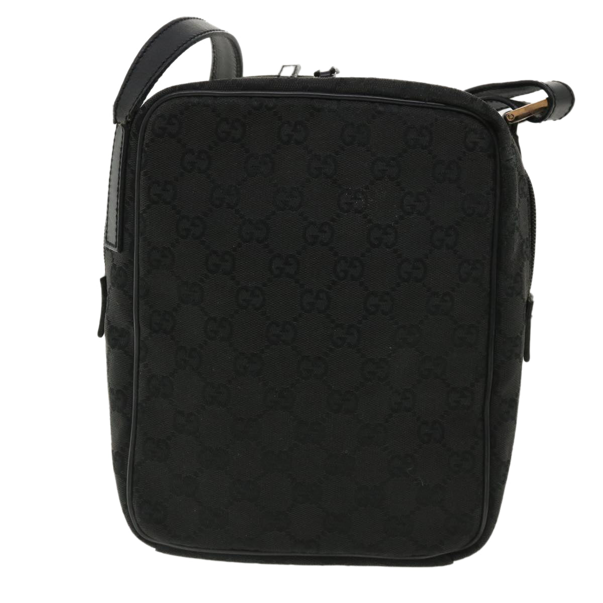 GUCCI GG Canvas Shoulder Bag Canvas Black 03136 Auth ki2642 - 0