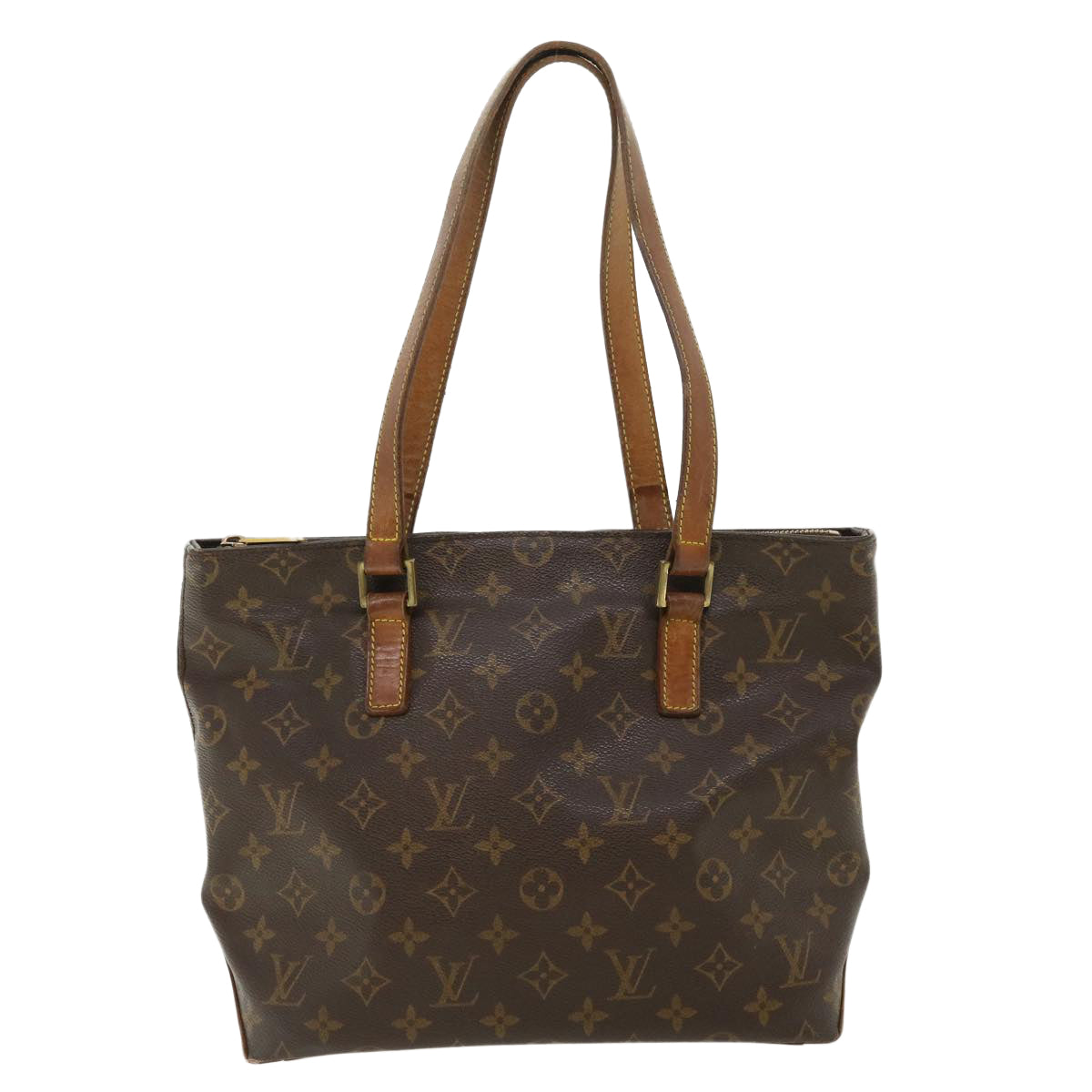 LOUIS VUITTON Monogram Cabas Piano Tote Bag M51148 LV Auth ki2656