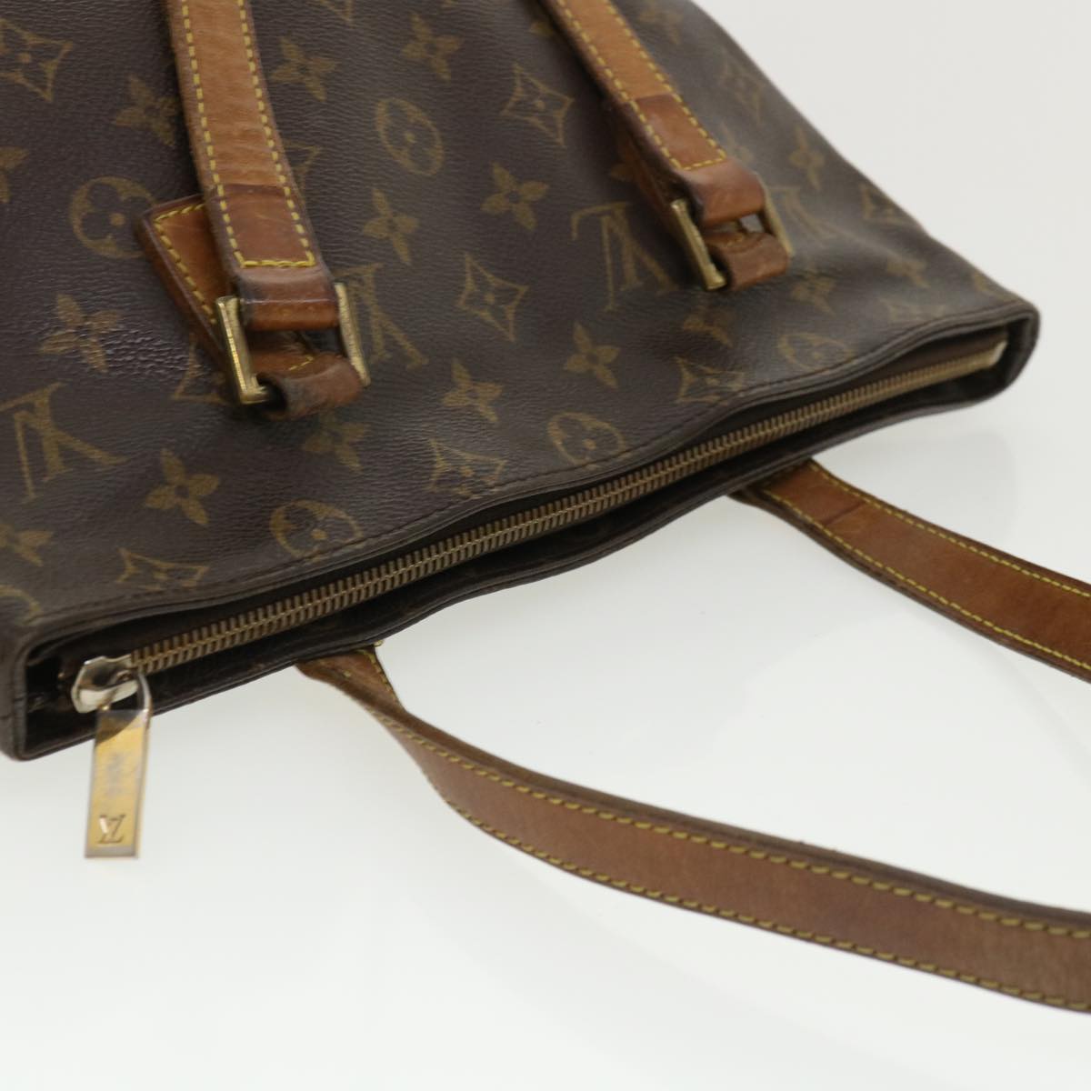 LOUIS VUITTON Monogram Cabas Piano Tote Bag M51148 LV Auth ki2656