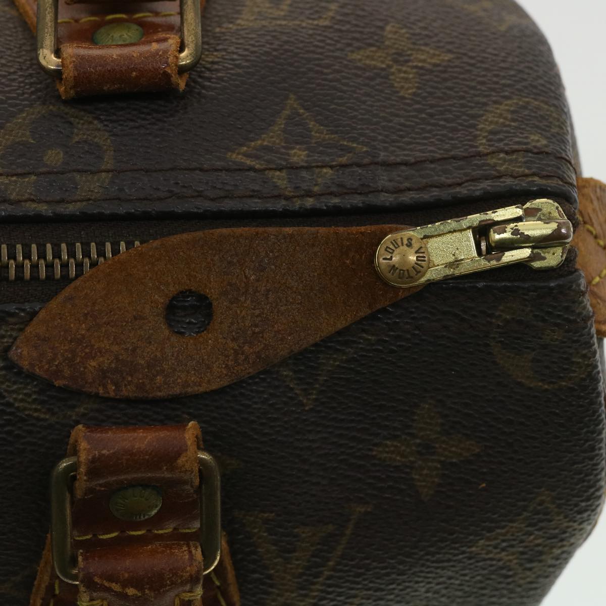 LOUIS VUITTON Monogram Speedy 25 Hand Bag M41528 LV Auth ki2669