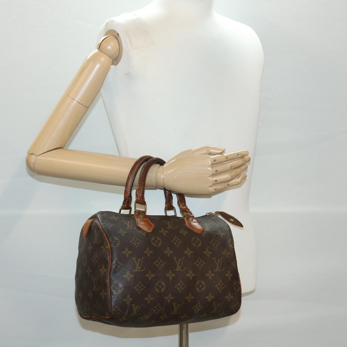 LOUIS VUITTON Monogram Speedy 25 Hand Bag M41528 LV Auth ki2669