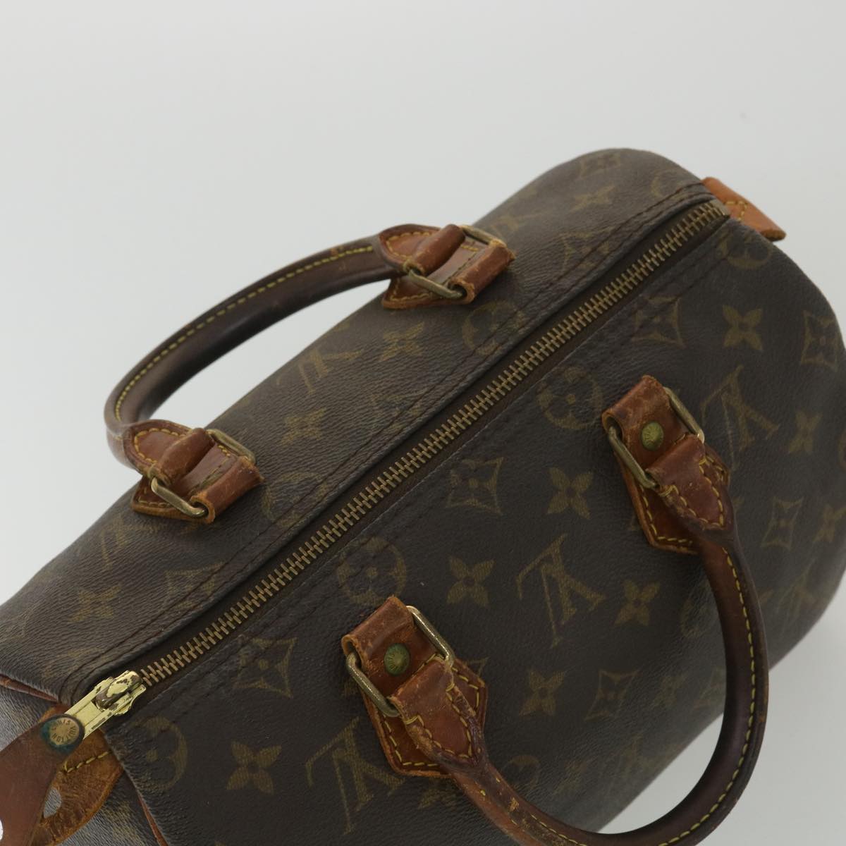 LOUIS VUITTON Monogram Speedy 25 Hand Bag M41528 LV Auth ki2669