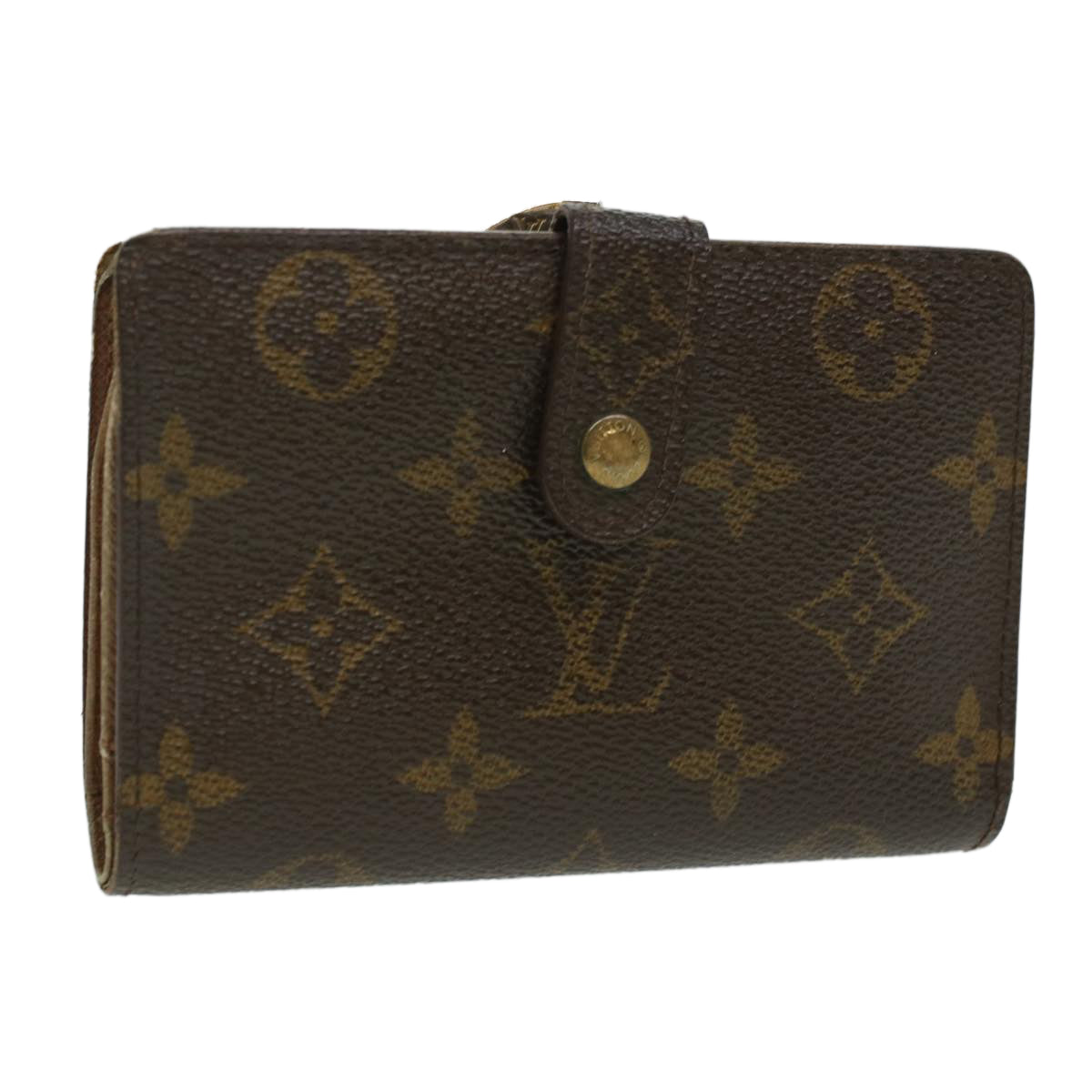 LOUIS VUITTON Monogram Porte MonnaieBillets Viennois Wallet M61663 Auth ki2714