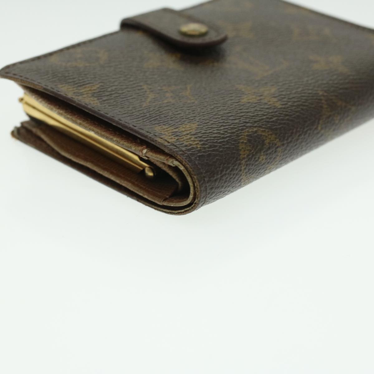 LOUIS VUITTON Monogram Porte MonnaieBillets Viennois Wallet M61663 Auth ki2714