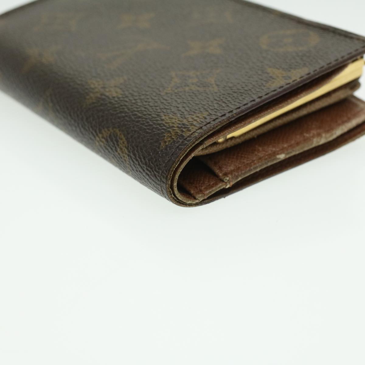 LOUIS VUITTON Monogram Porte MonnaieBillets Viennois Wallet M61663 Auth ki2714