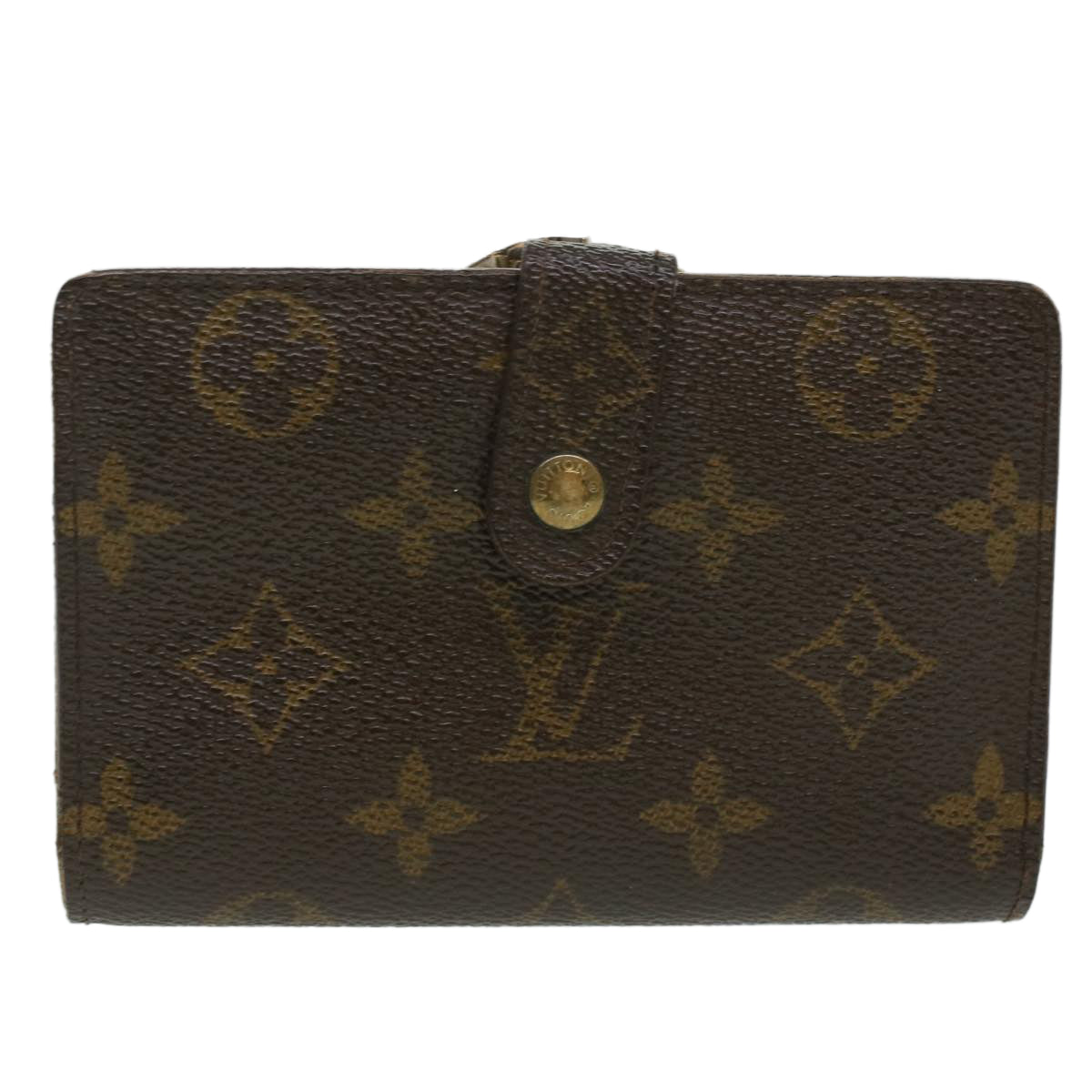 LOUIS VUITTON Monogram Porte MonnaieBillets Viennois Wallet M61663 Auth ki2714